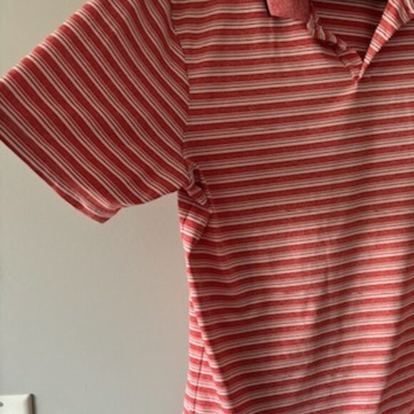 Nike Dri-Fit Pink White Golf Shirt Large - Picture 3 of 5